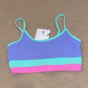 NWT Beach Riot Eva Top High Tide Colorblock size Large